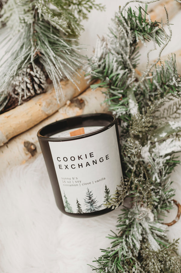 Cookie Exchange 16 oz Soy, Wood Wick Candle