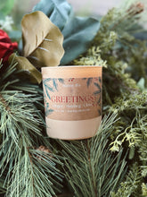 Load image into Gallery viewer, Greetings Soy, Wood Wick Candle
