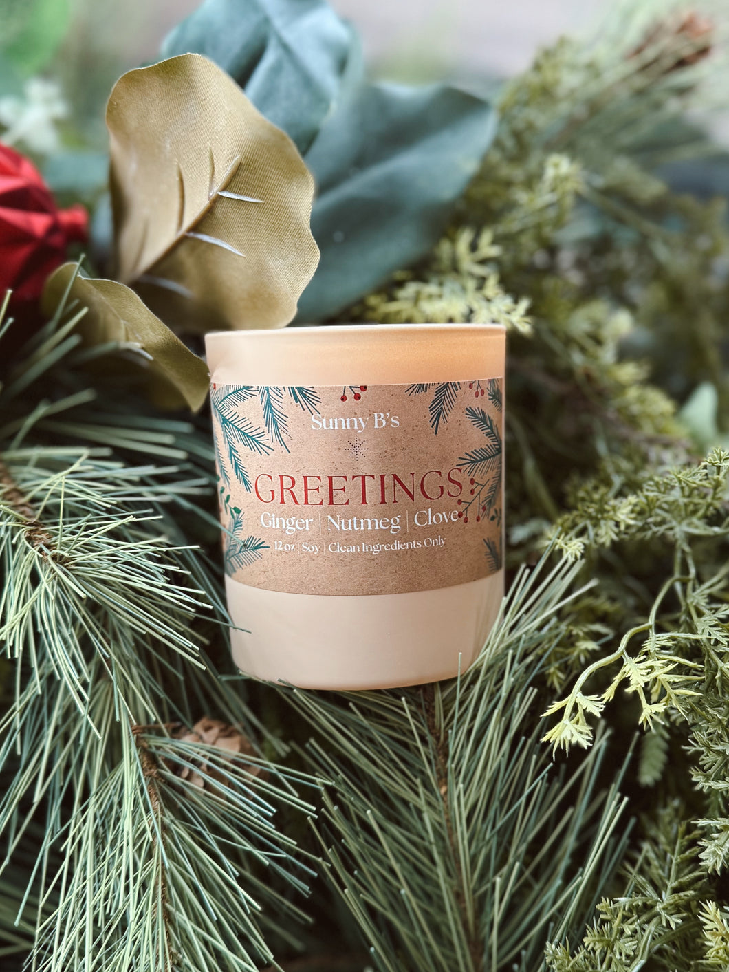 Greetings Soy, Wood Wick Candle