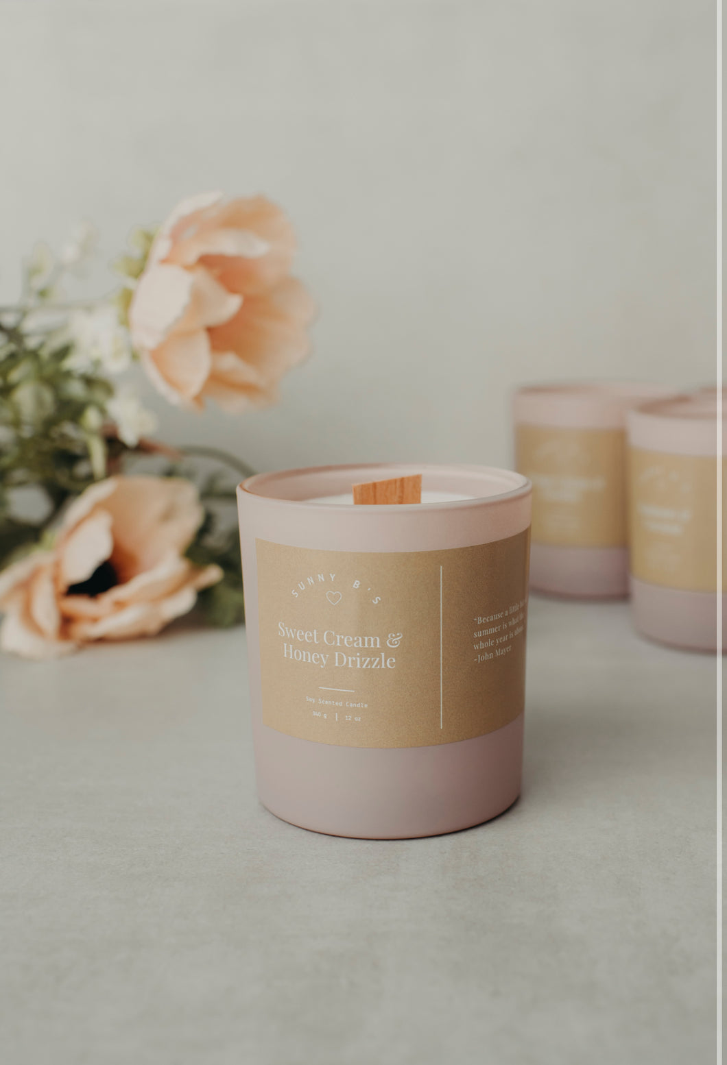 Sweet Cream & Honey Drizzle 12 oz Soy Candle