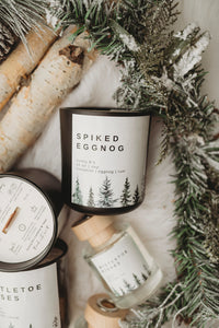 Spiked Eggnog 16 oz Soy, Wood Wick Candle